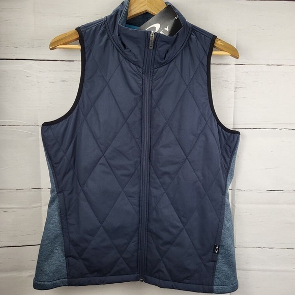 Oakley Other - OAKLEY Range Vest‎ Fathom Blue Men's Large Quilted Full Zip